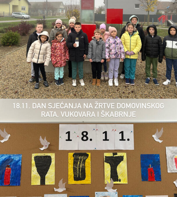 Obilježavanje Dana sjećanja na žrtve Domovinskog rata, Vukovara i Škabrnje u PŠ Kozarac