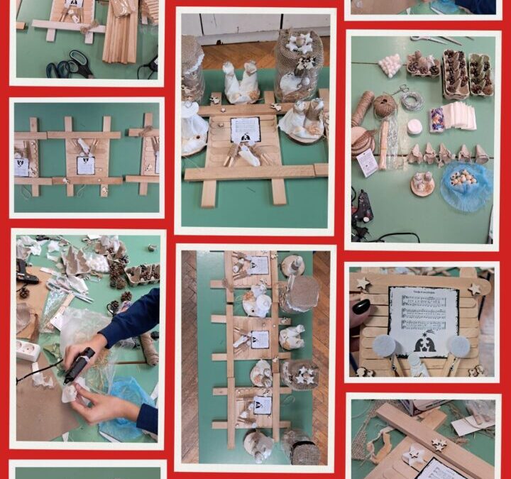 Kreativna izrada božićnih jaslica od recikliranih materijala